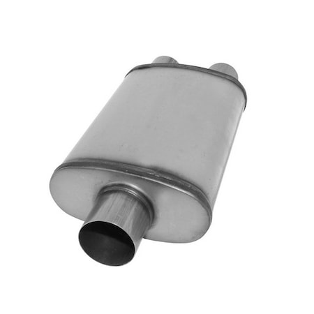 AP EXHAUST Muffler-Xlerator Stainless Steel Oval-C/, Xs2198 XS2198